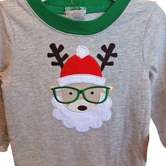 Koala Kids Baby's 1st Holiday Christmas Santa Reindeer Footies Size 6-9 months - Picture 4 of 10